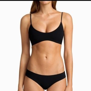 Boys + Arrows Black bralette Jackson bikini top S